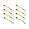 Tie 4 Safe 2" x 10' Tie Down Strap w/ TJ Cluster Hook for Wrecker Tow Truck Auto Hauling Yellow, 8PK TWS65-5210-TJ-Y-8 - alternate 1